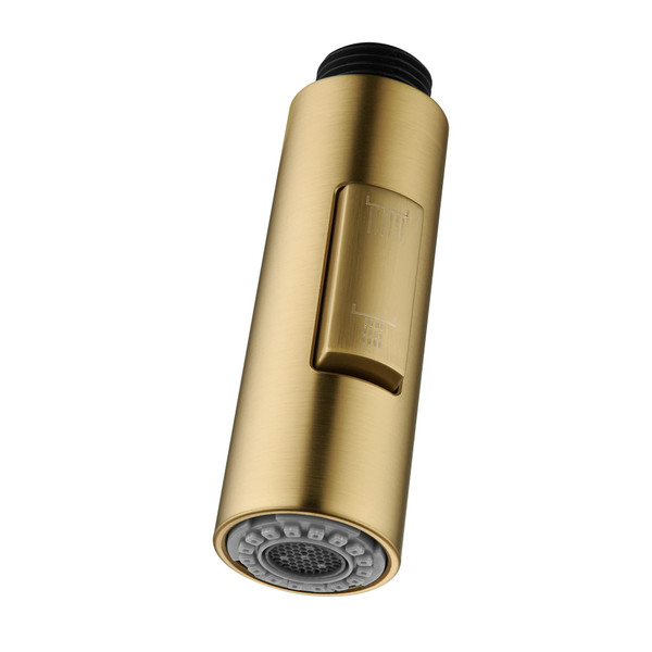 Tohlar Pull Down Kitchen Faucet Sprayer Head Replacement Part Brushed Gold