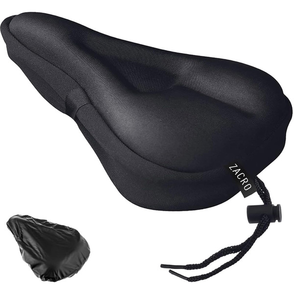 Bike Seat Cushion - Gel Padded Bike Seat Cover for Men & Women Comfort,