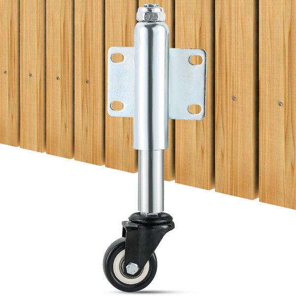 FLKQC 2" Spring Loaded Gate Caster, Single Pack TPU Wheel Heavy Duty Casters, Load Capacity 110 Lbs