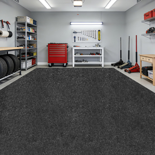 Garage Floor Mat 8.8 x 22 Ft, Oil Absorbent Spill Mat with Non-Slip Backing