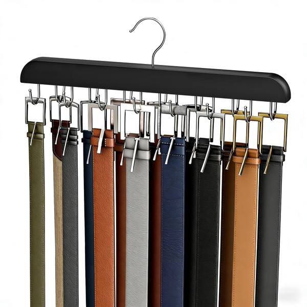 Belt Hanger for Closet Max 42 Belts, Belt Organizer Closet Accessories