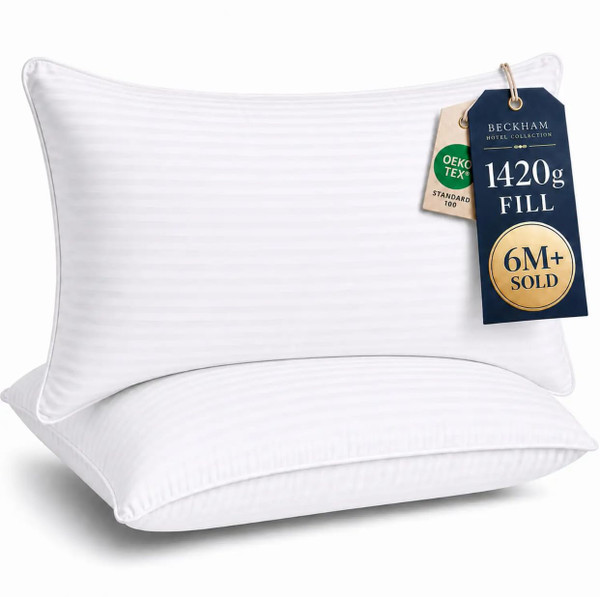 Beckham Hotel Collection Bed Pillows King Size Set of 2