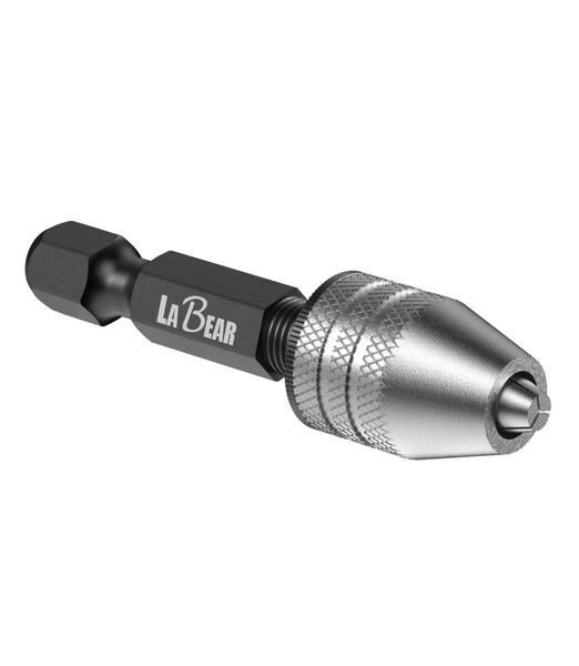 LABEAR Keyless Mini Drill Chuck Adapter, 1/4" Hex Shank, 0.3-3.2mm