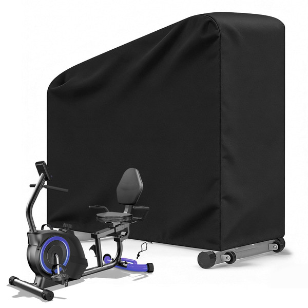 Outdoor Stationary Bike Cover Waterproof – Heavy Duty Waterproof Exercise Bike Cover All Weather Protection for Peloton Bike, Bike+ and Schwinn