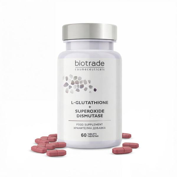 L-Glutathione Reduced + Superoxide Dismutase Supplement, 60 Tablets