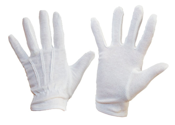 Heat Resistant Waiters Gloves (Pack of 10). Available in Medium or Large & White or Black (Large, White)
