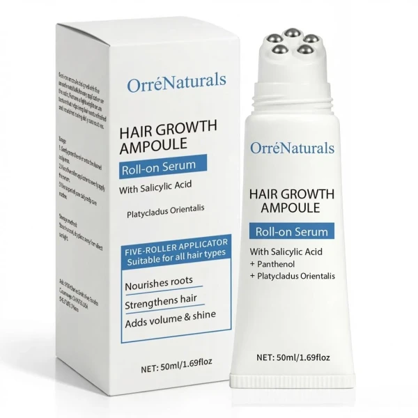 Orrenaturals Hair Revival Ampoule, Orre Naturals Hair Growth Serum Roll On, Scal