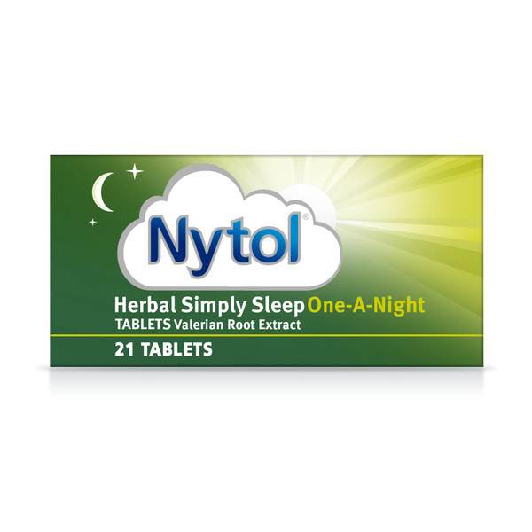Nytol Herbal Simply Sleep One A Night Tablets - Herbal Remedy with natural active ingredients used to aid restful sleep - 21 Count (Pack of 1)