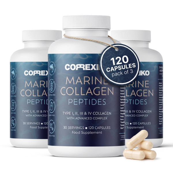 CORREXIKO Marine Collagen Tablets - 2000mg with Hyaluronic Acid - CORREXIKO