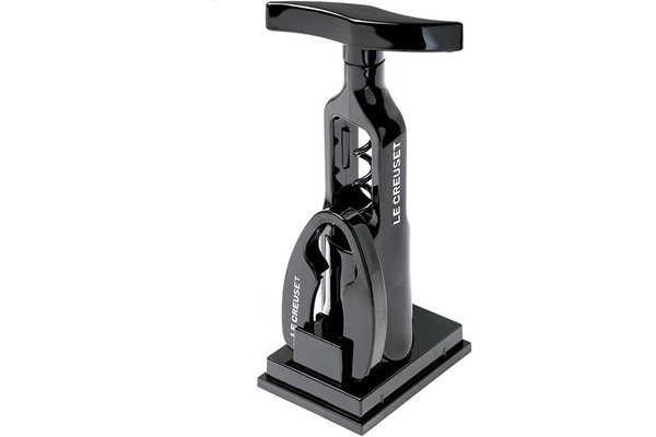 Le Creuset Classic Table Model Corkscrew with Foil Cutter Gift Set, GS 100, Plastic, Black Onyx, 49800001400000