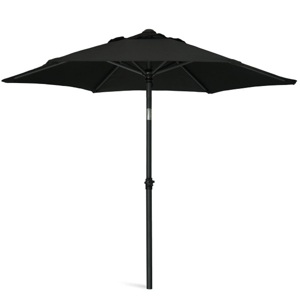 AMMSUN 6FT Patio Umbrella, Outdoor Table Umbrella with Push Button Tilt