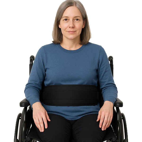 ZipSeven Adjustable Wheelchair Seat Belt 31"-75" Anti-Fall Lap Restraint Wheelchair Safety Harness Strap for Elderly, Obese, Disabled Patients to Prevent Sliding