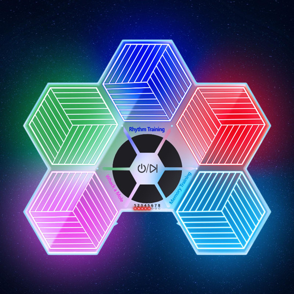 ETPlanet Light Up Memory Game Handheld Electronic Toys with Lights and Sound Effects, Smart Multi-Function Desktop Metronome, Puzzle Memory Rhythm Training Board Challenge for Kids Ages 3 4 5 6 and Up