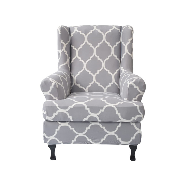 NILUOH Wingback Chair Covers 2-Piece, Armchair Slipcovers for Living Room