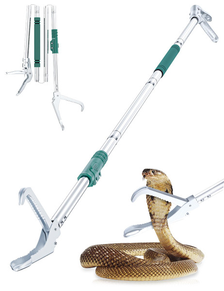 FixHaven 69" Snake Grabber,Heavy Duty Professional Snake Tongs