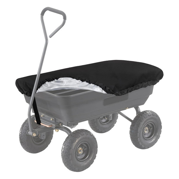 Collapsible Wagon Cover for Gorilla Carts Poly Garden Dump Cart, Outdoor Garden Wagon Cart Cover, Waterproof Dustproof UV Resistant Wagon Rain Covers Perfect for Lawn, Barn and Farm