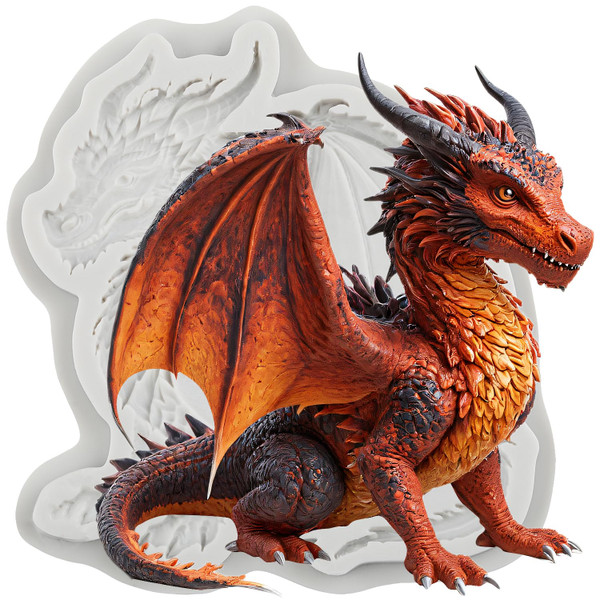 TAOXIBEI Dragon Silicone Molds Dragon Polymer Clay Mold
