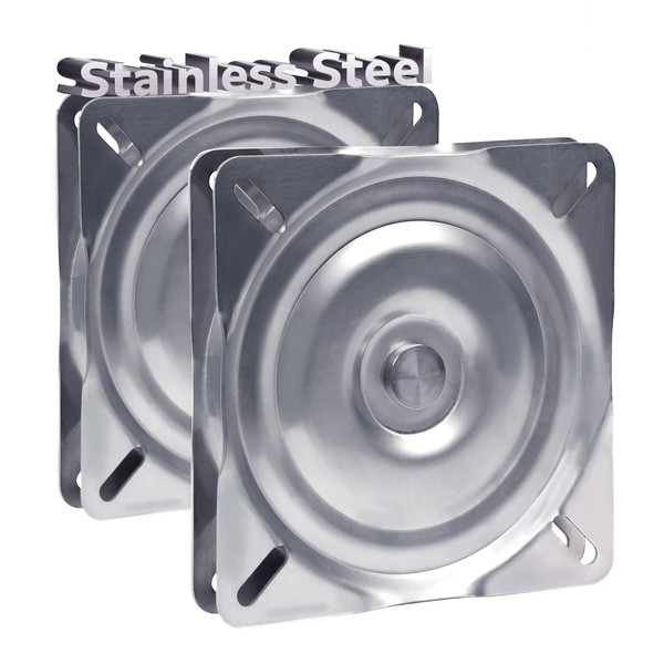 Stainless Steel Boat Seat Swivel Mount Base for Bass Jon Boat(2 Pack)