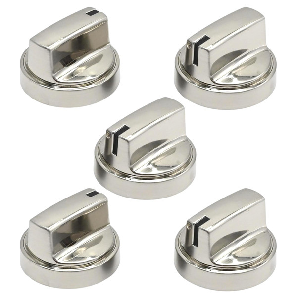 EATAKWARD 5Pcs WB03X29354 Gas Stove Knobs Replacement, Replacement for GE Range PGP9030SL1SS PGP7030SL1SS PGP7030DL1BB PGP7030DL1WW, Replaces PD00042150 4585908 AP6327766