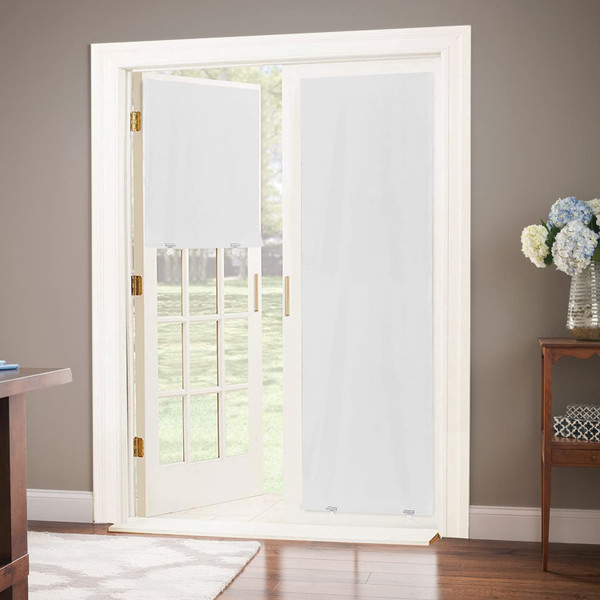 LazBlinds 100% Blackout Door Curtain, 26"x68", White, 1 Panel