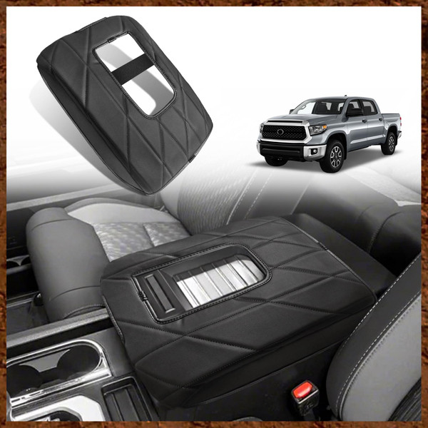 Muslogy Armrest Cover for Toyota Tundra 2014-2021, Regular Thick, Bucket
