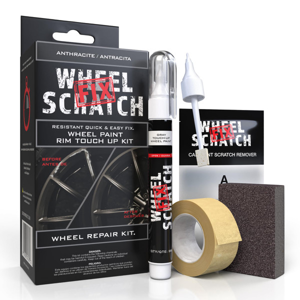 Wheel Scratch Fix® Anthracite Rim Touch Up Paint Wheel Scratch Repair Kit