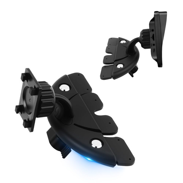 VKQTS CD Slot Mount for CarPlay Screen 360° Rotatable,CarPlay Screen Mount with Triangle Stabilizing Support,Universal CD Mounts for CarPlays Screens/Dashcam/GPS Car Accessories