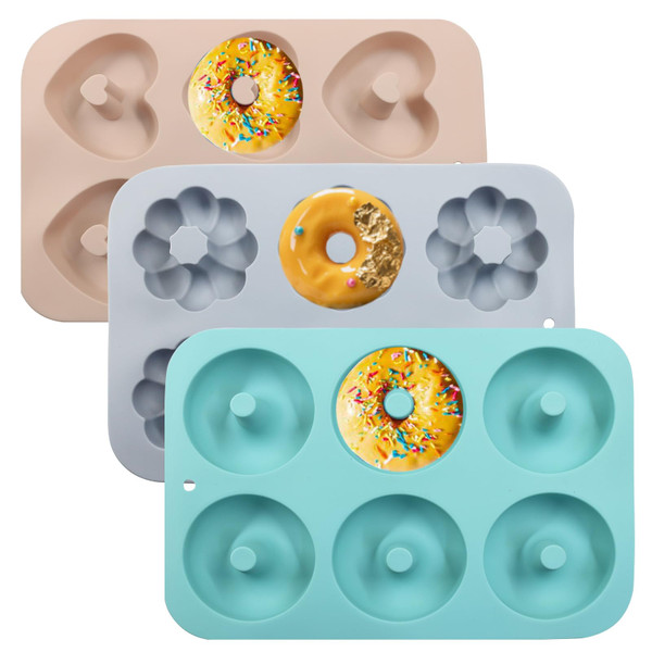 Aoserge Non-Stick Doughnut Pan Set of 3, Multiple Styles
