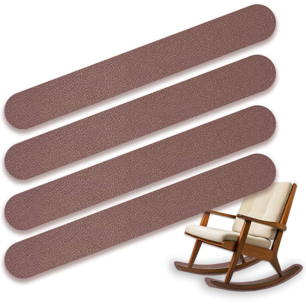 Non Slip Furniture Rail Pads, Recliner Gripper Pads to Keep Furniture from Sliding Recliner Pads for Hardwood Floors Under Recliner Mat Under Chair Floor Protector