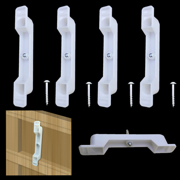 fallingstar 2 Sets (4 Clips) False Front Connector Cabinet Clips 4-1/2"