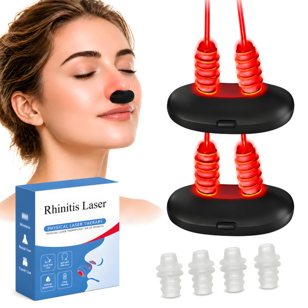Red Light Nasal Therapy,2 PCS Nasal Red Light Therapy Device for Nasal Care