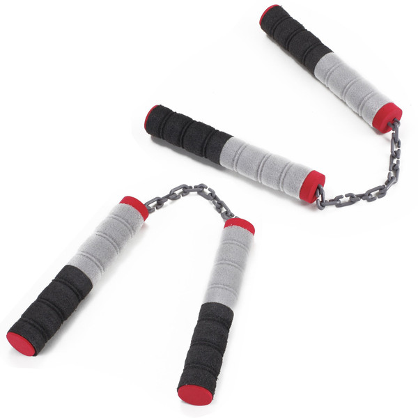 Liberty Imports Ninja Foam Nunchucks Sticks for Kids Pretend Role Play - Children Safe Soft Toy Weapons Props Costume Accessories (2 Pairs)