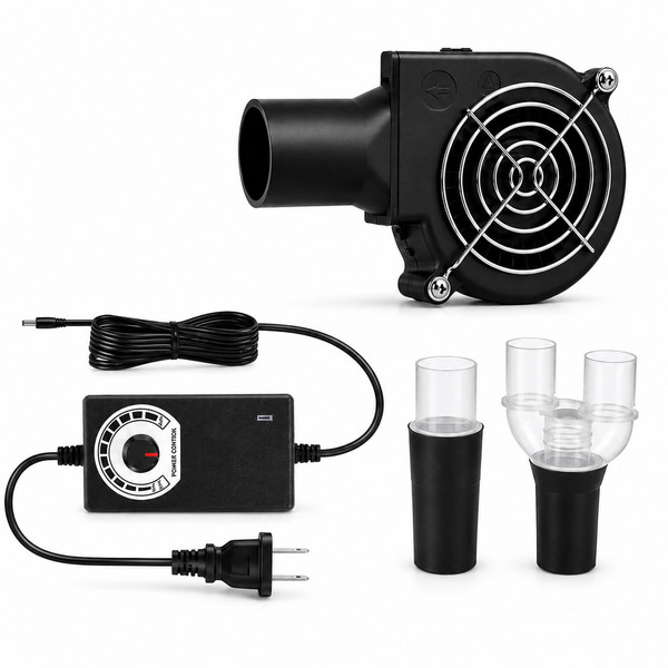 CPAP Hose Dryer for ResMed AirSense 10/11 22 mm & 15 mm Tubing, 10-Speed Adjustable Airflow, CPAP Tube Dryer Dries 1 or 2 Hoses with Straight and Y Adapter, No Heat, 30–45 Min After Washing (Varies)