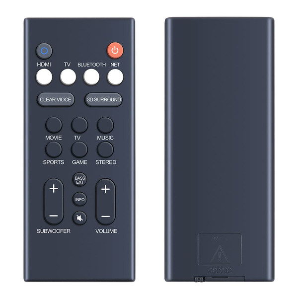Replacement Remote Control for Yamaha Audio Sound Bar YAS-209 YAS-109