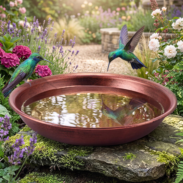 Bird Bath Bowl Outside, Large Bird Bath Bowl Replacement, Standing