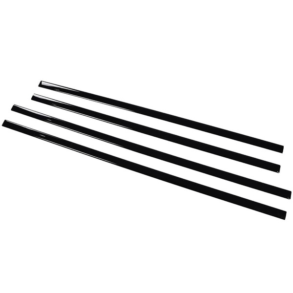 G-PLUS Body Side Molding Trim 1/18" Compatible with 2014-2018 Chevy Silverado/GMC Sierra Crew Cab,4pcs (Black)