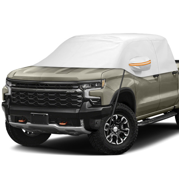 Kistrba Car Cover for Full-Size Truck Crew Cab, Truck Cab Cooler Sunshade