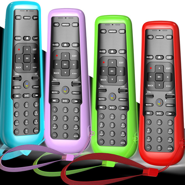 4PACK Case for DirecTV Remote, Cover for AT&T TV Now Receiver C71KW / RC82V Voice Remote Control Skin Sleeve Green Purple Blue Red