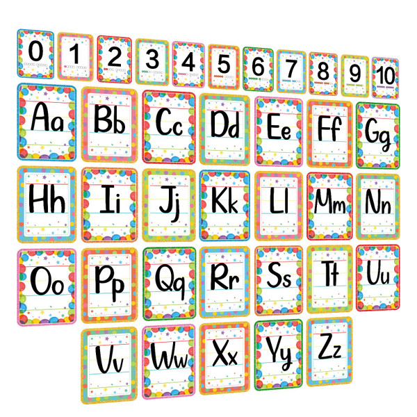 37Pcs Alphabet and Numbers Bulletin Board Set Alphabet Letters for Wall ABC Number 0-20 Cards Classroom Wall Poster Cards for Kids Kindergarten Elementary Classroom Nursery Homeschool Teacher Supplies