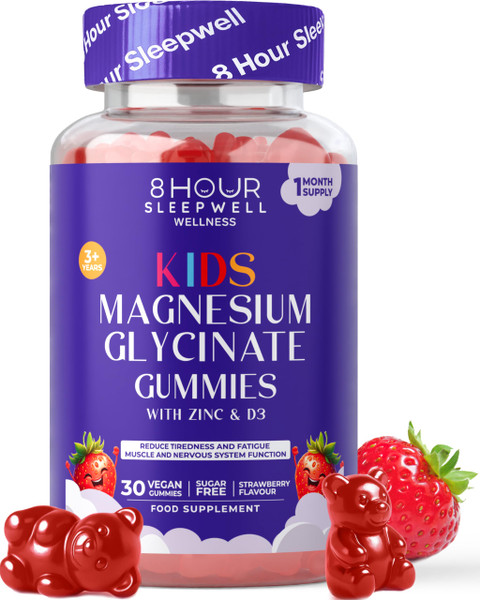 Kids Magnesium Gummies | 470mg Glycinate | 30 Gummies | 8 Hour Sleepwell