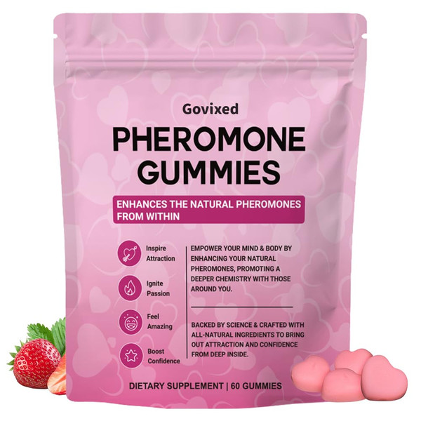 Pheromone Gummies, Premium Balance Gummies for Women's Health & Wellness, Strawberry Flavor -60 Gummies -30 Servings