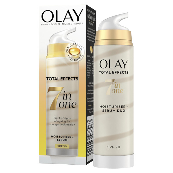 Olay Total Effects 7 in 1 Moisturiser + Serum Duo SPF20, 50ml