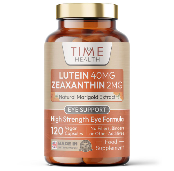 Lutein 40mg with Zeaxanthin 2mg – New Micro-encapsulated Formula – 100% Pure Natural Highly Bioavailable – UK Manufactured - 120 Capsules