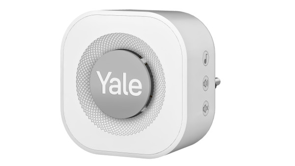 Yale - Doorbell Chime [NO SUBSCRIPTION REQUIRED] Indoor Chime - Selectable Ring Tones - Plug-in Installation - EU & UK Power Modules - Accessory Compatible Smart Video Doorbell