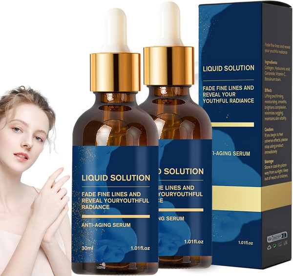 2PCS Olavi/tas Liquid Solution, Olavi/ta Face Serum, Help Improve the Appearance of Fine Lines, Plump & Deeply Moisturize All Skin Types