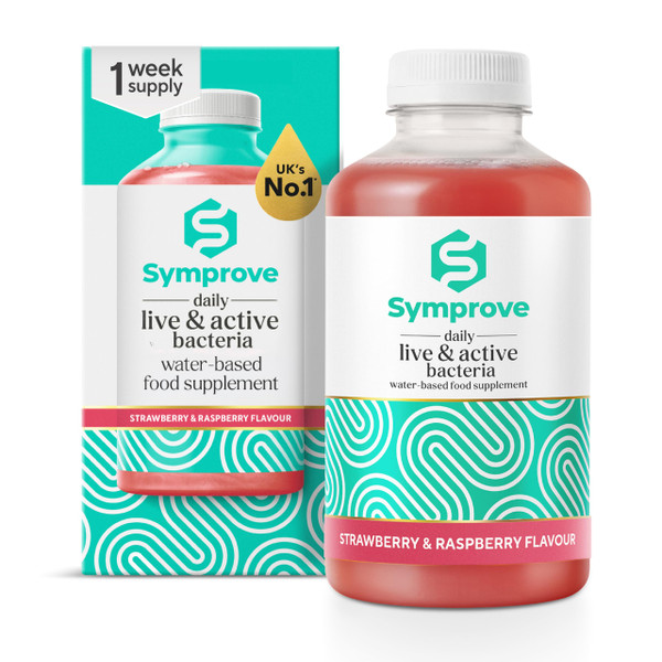 Symprove Liquid Live & Active Bacteria, Strawberry & Raspberry, 1 x 500ml