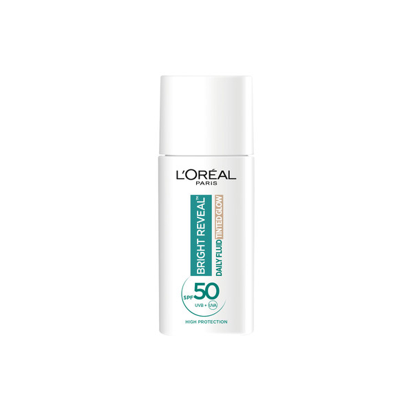 L'Oreal Paris Bright Reveal UV Fluid Tinted Glow - Pearl - SPF50+, 50ml