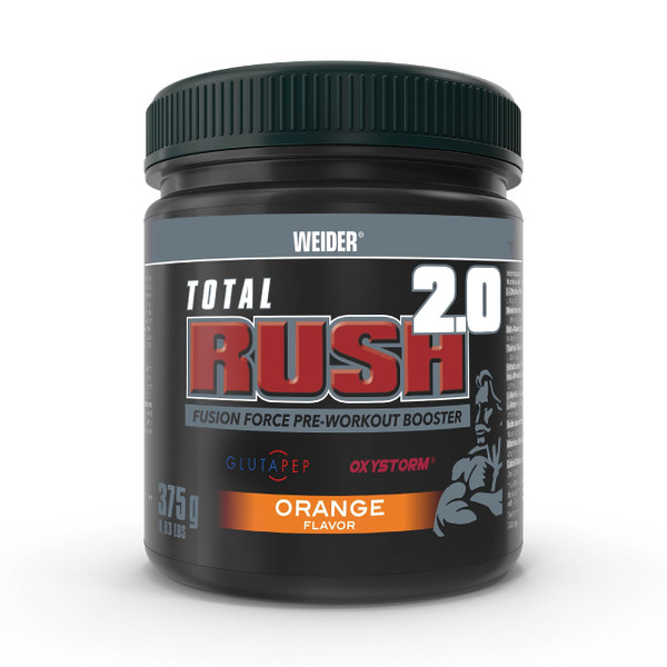 Weider Total Rush 2.0 (375g) Orange Flavour, All-in-one Fusion Force