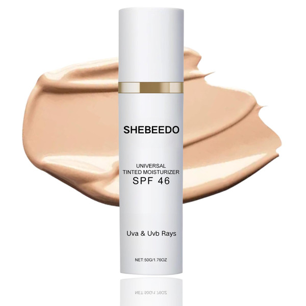 Tinted Moisturizer With SPF 46 Anti-Aging Tinted Sunscreen For Face Universal Tinted Sunscreen All-In-One Face Tinted Moisturizer And Foundation With Broad Spectrum Protection Against Uva And Uvb Rays