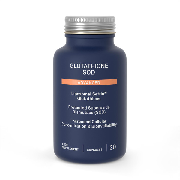 Natroceutics Glutathione SOD Advanced, Liposomal Setria Glutathione & TetraSOD Superoxide Dismutase, SOD Complex, Liposomal Delivery - Once Daily - 30 Vegan Capsules
